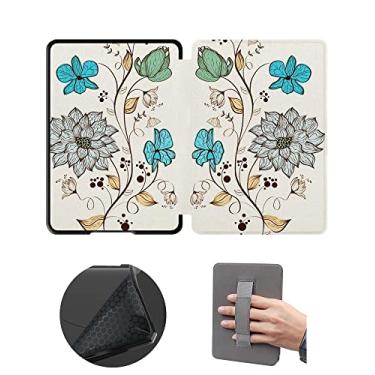 Imagem de Capa macia apenas para Kindle 11ª geração 2022, capa protetora com alça de mão e despertar/hibernar automático, capa à prova d'água não adequada para Kindle de 11ª geração Paperwhite