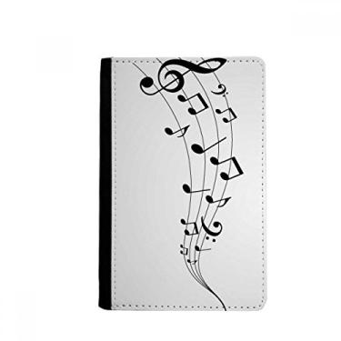 Imagem de Flappg Music 5-le Staff Passport Holder Notecase Burse Carteira Capa Cartão Bolsa, Multicolor