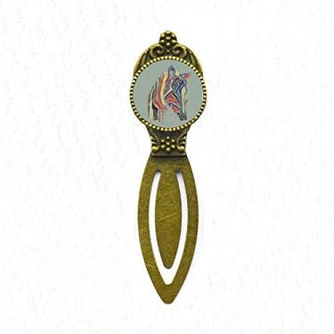 Imagem de Marcador de página de etiqueta de escritório retrô simples colorido de grafite