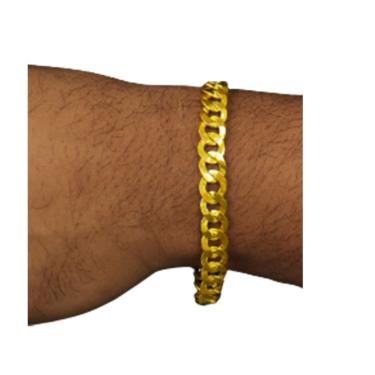 Imagem de Pulseira 8mm  Elo juntinho moeda antiga nao descasca