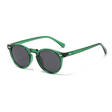 Imagem de Óculos de Sol Polarizados Feminino Masculino Lente Redonda Vintage Designer Óculos de Sol para Condução Oculos De Sol UV400,C07,Tamanho Único