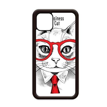 Imagem de Capa Bussiness Cat Head Protect Animal Pet Lover para iPhone 11 Pro Max para Apple Mobile Case
