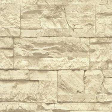 Imagem de Papel de Parede Lavável Pedra Travertino Rústico 15m