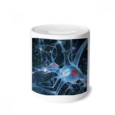 Imagem de DIYthinker Detalhes da imagem de células cerebrais, caixa de dinheiro de cerâmica, porta-moedas, presente de cofrinho