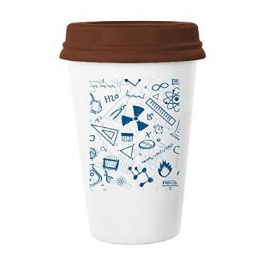 Imagem de Caneca de cerâmica com símbolo de química física estilo Simple Strokes