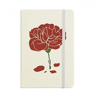 Imagem de Caderno de flores Red Carnation Dia das Mães Flor Capa dura Diário Clássico Diário A5