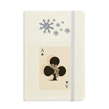Imagem de Caderno de cartas Club A com estampa de flocos de neve para inverno