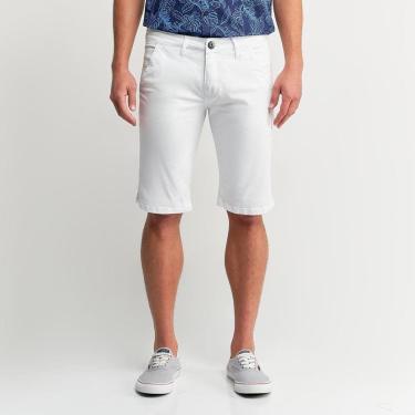 Imagem de Bermuda Masculina Sarja Branca - 40-Masculino