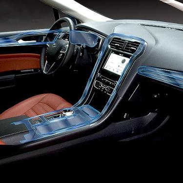 Imagem de LAVIYE Interior do carro GPS navegador console central transparente TPU película protetora Anti-risco Reparação filme, para Ford Mondeo 2019-2023