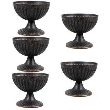 Imagem de Abaodam 5 Peças Vaso De Flores Urna Vaso De Flores Plantador De Jardim Retro Vaso De Plantas De Jardim Peça Central Vaso Vaso De Flores Francês Vasos Vintage Vaso De Urna De Casamento