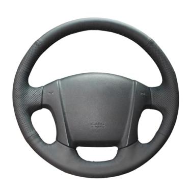 Imagem de Capa de volante, para Kia Sportage 2 2005-2010, personalize couro costurado à mão DIY