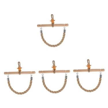 Imagem de OSALADI 4 Pcs porta guardanapos de barbante porta papel higiênico corda porta papel higiênico madeira porta papel escritorio suporte papel higiênico suporte de rolo de papel higiênico vime