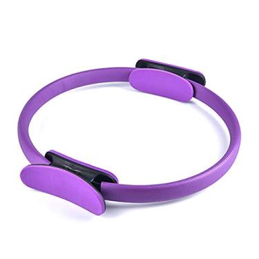 Imagem de KINGBOO Anel de Pilates para mulheres, 38 cm Magic Fitness Circle Equipamento de Resistência ao Exercício para Tonificar Coxas Roxo