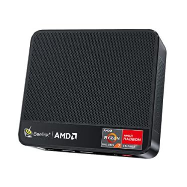 Imagem de Beelink Mini computadores de mesa SER 5 PRO, Ryzen 7 5800H 8 núcleos até 4,4 GHz 32 GB DDR4 500 GB NVME SSD Radeon, com WiFi 6/BT-5.2/USB C/HDMI*2, suporta HDD/SSD de 2,5 polegadas
