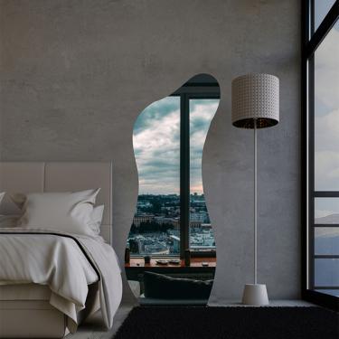 Imagem de Espelho Org��nico Luxo Grande 150 X 60 Corpo Inteiro Moderno L