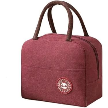 Imagem de Bolsa Térmica Premium 6L – Lancheira, Marmiteira Portátil para Alimentos e Bebidas Quentes/Frias – Ideal para Trabalho, Escola, Academia, Piquenique, Viagem (Vermelho)