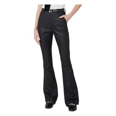 Imagem de Calça Jeans Feminina Dudalina Bootcut Resinada Preta - 180233-Feminino