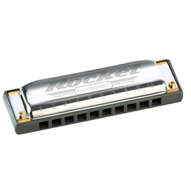 Imagem de Gaita Hohner M2013BX Rocket Harmonica, chave de B, multicolorida (M2013BX-B)