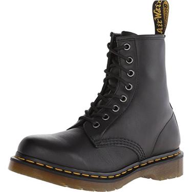 Imagem de Dr. Martens Bota feminina de combate de couro napa 1460 W, Preto, 36