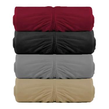 Imagem de Kit 4 Lençóis Malha Queen com Elastico Vivaldi - Fio 30/1 Penteado - 100% Algodao (Kit2)