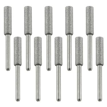 Imagem de LUORNG 10 peças de pedra de afiador de motosserra, 7/32 polegadas (5,5 mm), ferramenta de afiação de motosserra