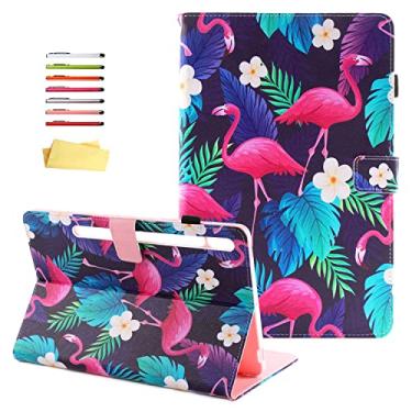 Imagem de UUcovers Capa para Samsung Galaxy Tab S8 2022 e Tab S7 2020 de 11 polegadas (SM-X700/X706/T870/T875/T876/T878) com suporte para lápis [despertar/hibernar automaticamente], capa de couro PU