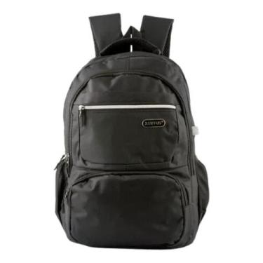 Imagem de Mochila Casual Poliéster Preta 16' Grande - Xeryus 11036
