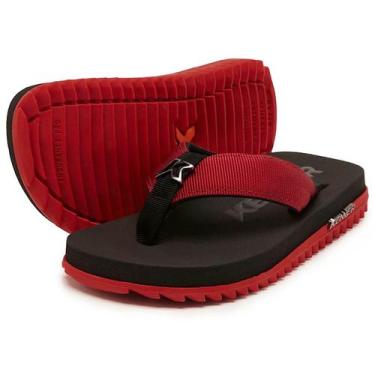 Imagem de Chinelo Infantil Kenner Kivah Kids TKS - Preto e Vermelho, Preto, 31/3