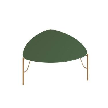 Imagem de Mesa de Centro 36cm para Sala 100% MDF com Pés em Metal - Casa Lar Inc