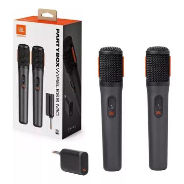 Imagem de Microfone Sem Fio Jbl Partybox Wireless 2 Unidades Preto