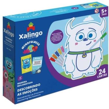 Imagem de Brinquedo Quadro Para Colorir Descobrindo As Emoções Xalingo  