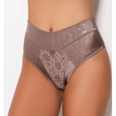 Imagem de Calçola Calcinha Tangão Cintura Alta Lycra Rosset Rossete Duloren Dulo