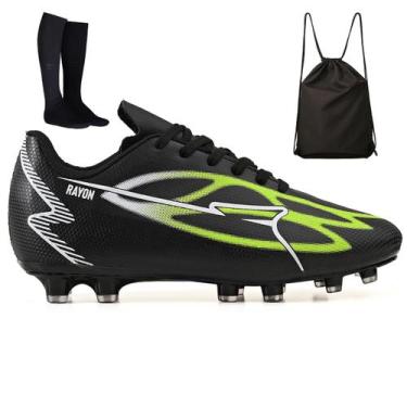 Imagem de Kit Chuteira Sintetica Futebol Campo Grama Natural + Mochila + Meião A