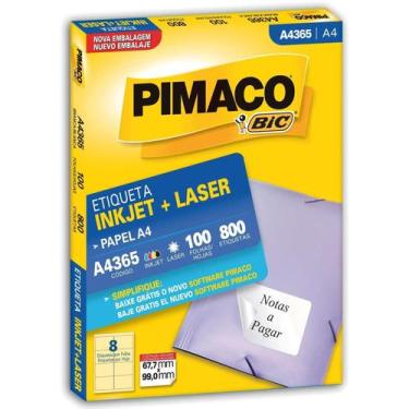 Imagem de A4365 100 fls 67,7 x 99,0 mm - Pimaco