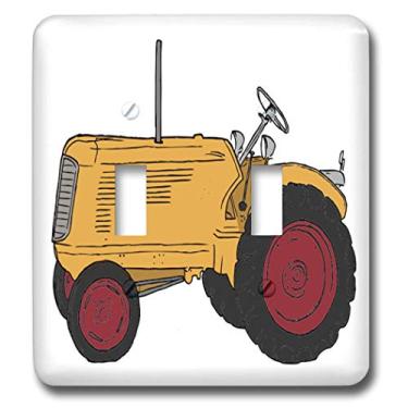 Imagem de 3dRose lsp_41672_5 cm grande laranja trator interruptor duplo