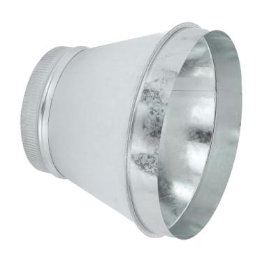 Imagem de PATIKIL Redutor de duto de 30 cm a 20 cm, redutor de duto de ar redondo de aço galvanizado, adaptador de aumentador de tubo crimpado, acoplamento de encaixe para HVAC, sistemas de ventilação