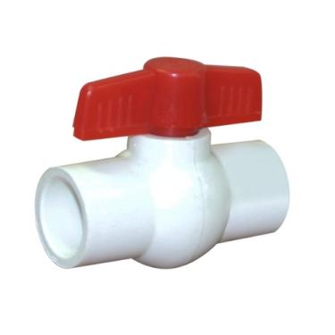 Imagem de Valterra Válvula esférica de PVC 700-14, branca, deslizante de 1,9 cm (3/4")