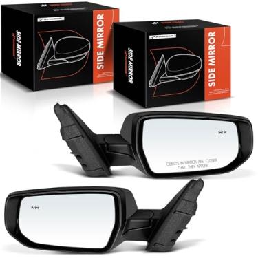 Imagem de A-Premium Par (2) espelhos retrovisores elétricos do lado do motorista e do passageiro - compatível com Chevrolet Malibu 2019 2020 2021 2022 - Espelho retrovisor externo externo dobrável manual