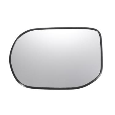Imagem de X AUTOHAUX Substituição de vidro retrovisor do lado esquerdo do motorista com placa de suporte vidro branco não aquecido para Honda Civic 2006-2011