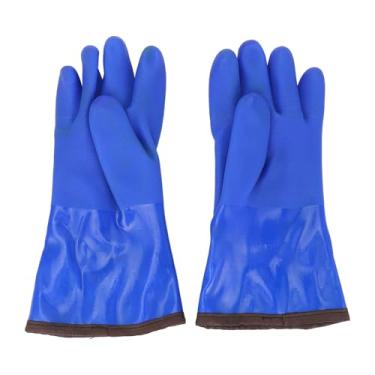 Imagem de Luvas de Trabalho de Inverno, Luvas de Inverno Impermeáveis Com Isolamento de lã para Clima Frio, Luvas Antiderrapantes para Freezer, Luvas Com Isolamento Térmico,Luvas de Borracha