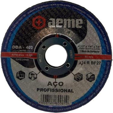 Imagem de Disco de Desbaste para Aço Aeme 4.1/2 x 1/4 x 7/8 DDA 403 * 10731