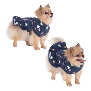 Imagem de Roupa Roupinha Anti Alérgico Vestido Soft Pet Cachorro Gato Fêmea - Pe