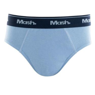 Imagem de Cueca Slip Mash 193.01 Infantil Fibra Natural 100% Algodão, M, Azul
