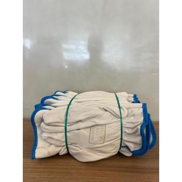 Imagem de Luva de vaqueta total - kit com 10 unidades - Quality, Branco, G