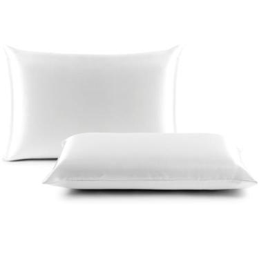 Imagem de 2 Fronhas Charmousse Seda Alto Brilho Anti Frizz Cetim - Actual Decor,
