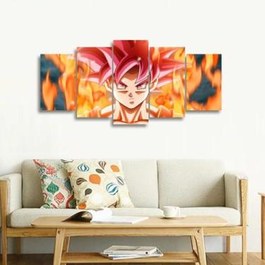 Imagem de Quadro decorativo Dragon Ball Mosaico Para Quarto Goku - Wall Frame