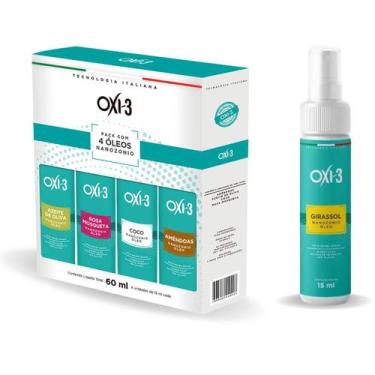 Imagem de Kit 4 Óleos + Girassol Ozonizado - Hidratação, Clareamento e Regeneraç