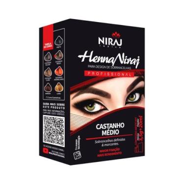 Imagem de Henna Sobrancelha Castanho Médio 3,5g - Niraj