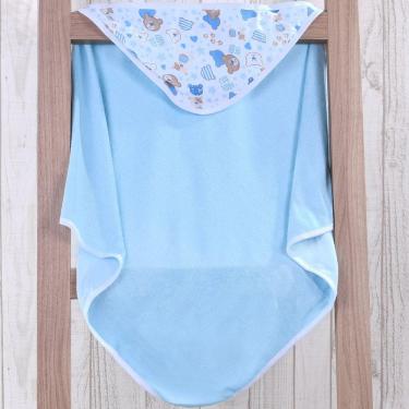 Imagem de Toalha Capuz Bebê 70x70 Toque Aveludado Super Macia