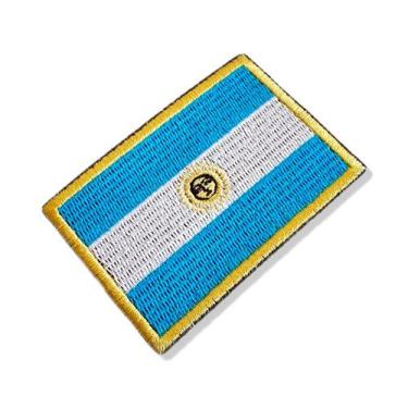 Imagem de BP0032-001 Bandeira Argentina Patch Bordado 7,5x5,0cm - BR44